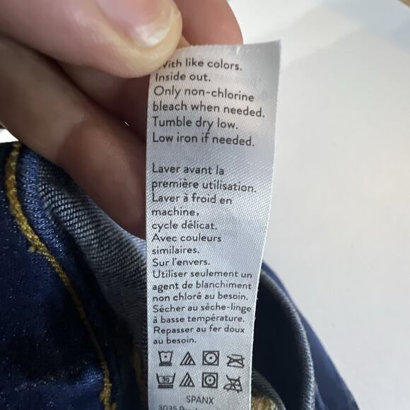 Spanx Womens Flare Jeans large Midnight Shade Stretch Denim Slimming 20327R - Picture 11 of 14